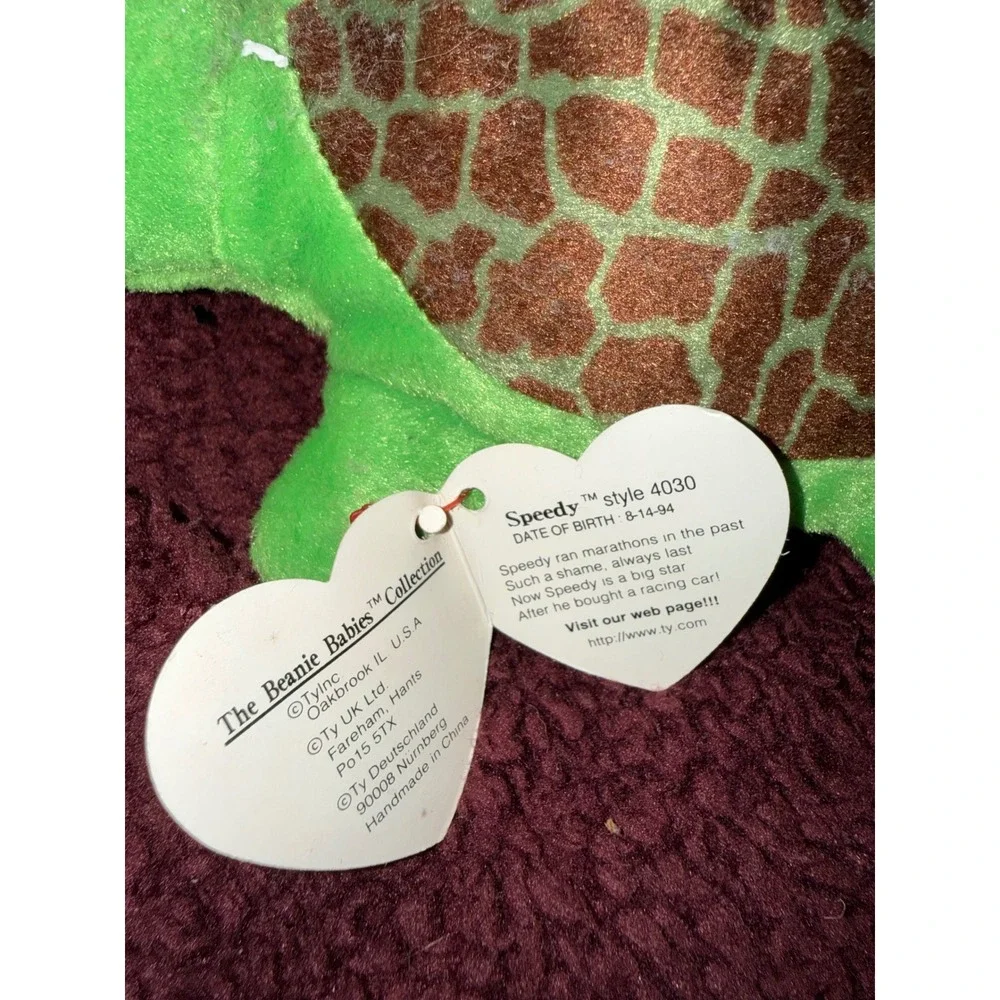 Ty Beanie Babies Lot of 11 Retired The End Bear Speedy Turtle Congo Spunky Plush